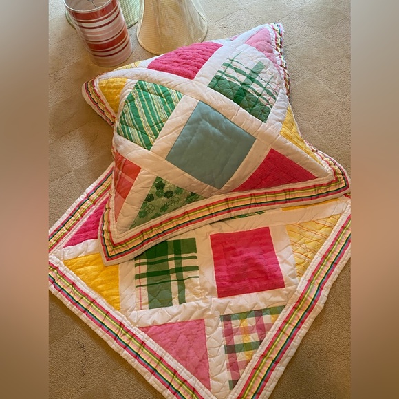 NWT Pottery Barn Kids Room Accessories 2 Euro Shams. 4 Window Panels - Picture 2 of 16